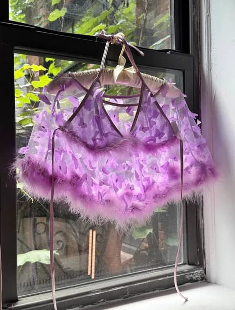 Purple rave outfit