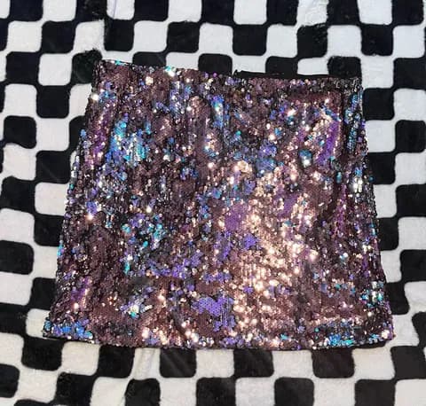 Express Sequin Skirt Mini