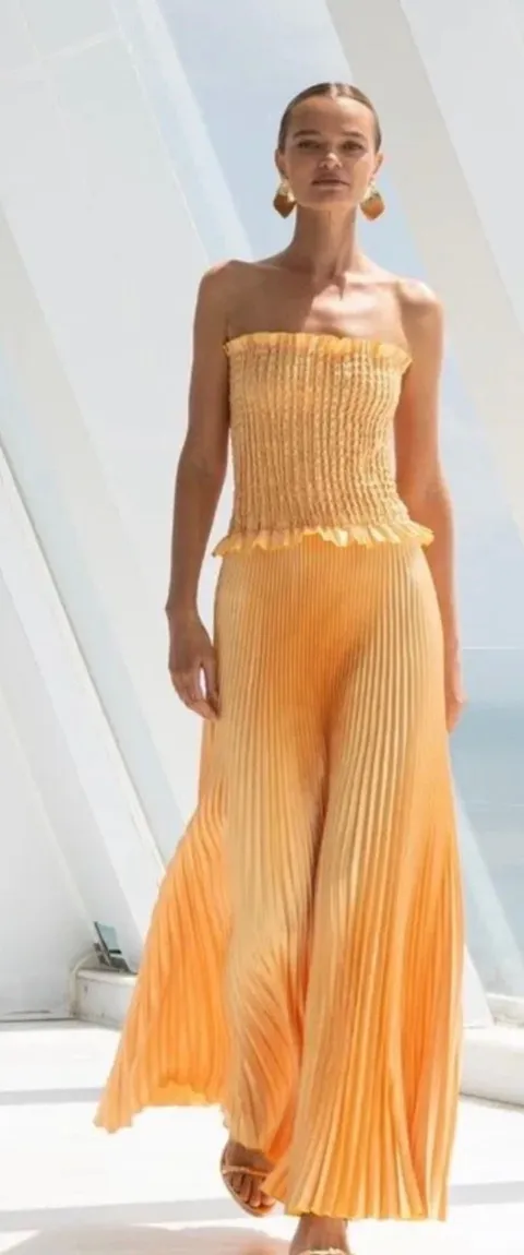 L'LDEE MAYA GOWN IN SORBET Orange