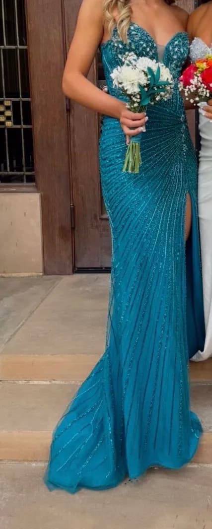 Prom Dress Blue Size 0