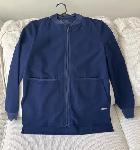 Figs Scrub Jacket Navy