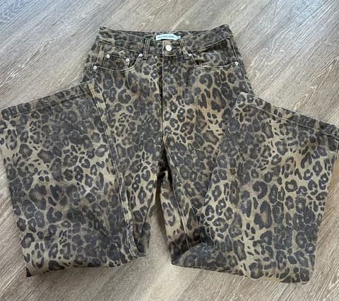 Cheetah Print Jeans