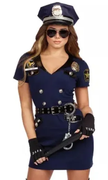 Spirit Halloween Officer Pat U Down Police Officer Costume Size Adult L