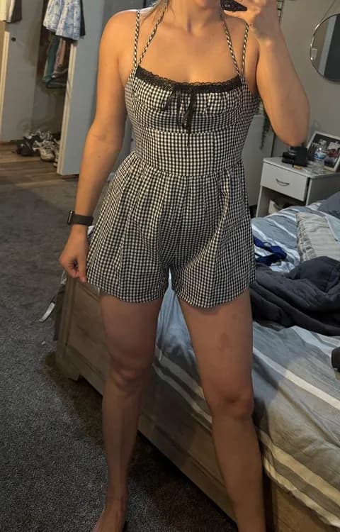 Princess Polly Gingham Romper