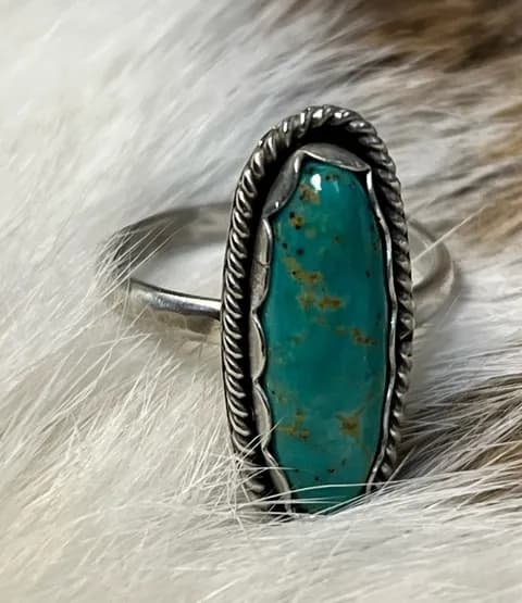 Turquoise Ring Sterling Silver