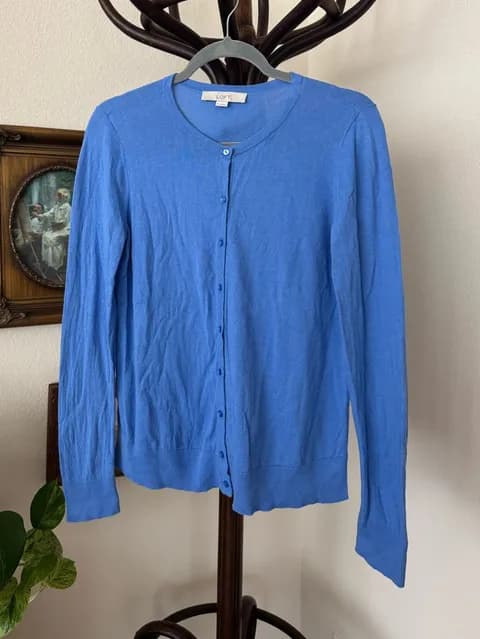 100% cotton Loft Button Up Cardigan