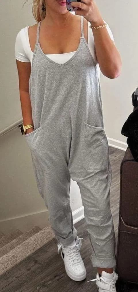 Jumpsuit Gray Size M