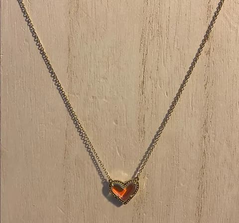 Kendra Scott iridescent Heart pendant necklace