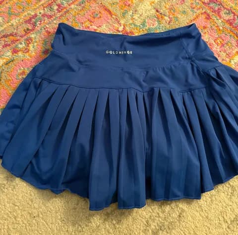 Blue goldhinge skirt