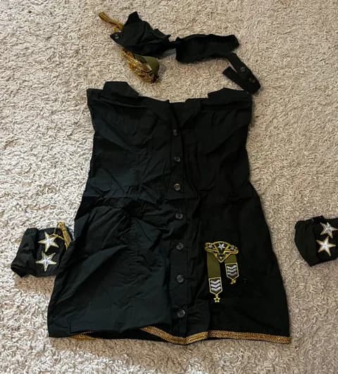 Halloween Army Sexy Costume Size S/m