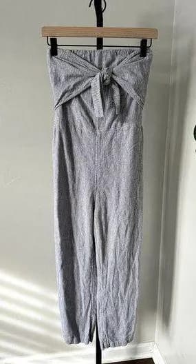Abercrombie Strapless Striped Romper