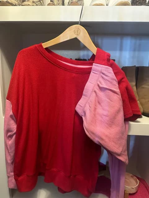 Pajama Set Red Size L