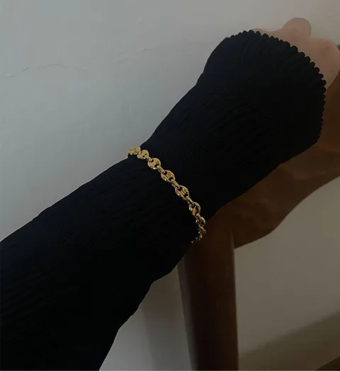 Gold Chain Bracelet Gold Bracelet Thick Chain Bracelet