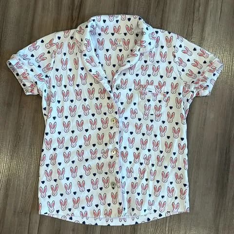 RARE Love Bunnies Pajama Top