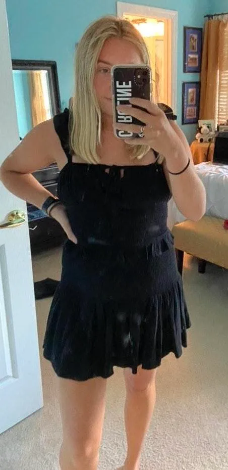 Black Ruffle Dress