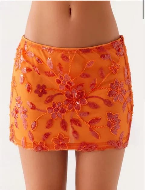 Peppermayo beaded mini skirt