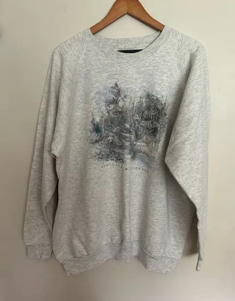 Vintage norther wilderness Crewneck Size XL