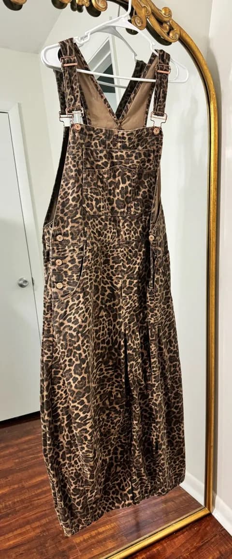 Gap cheetah barrel overralls