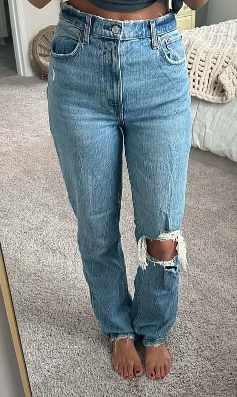 90s Straight Ultra Abercrombie High-Rise Curve Love