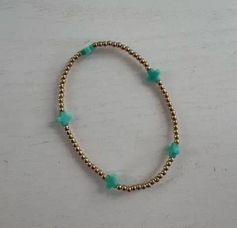 Small crossed ENewton Egirl Bracelet