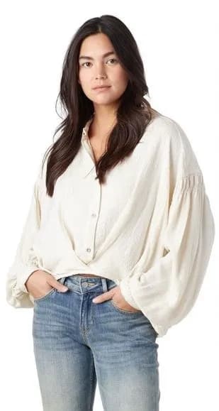 Free People Rockaway Top Ivory