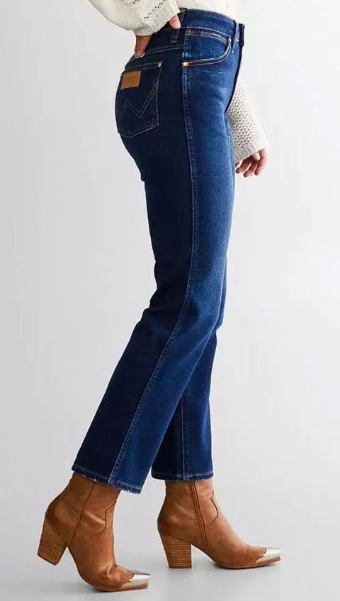 High Waisted Straight Jeans