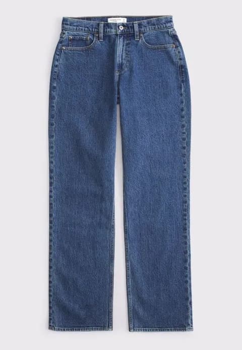 Abercrombie curve love low rise baggy jeans