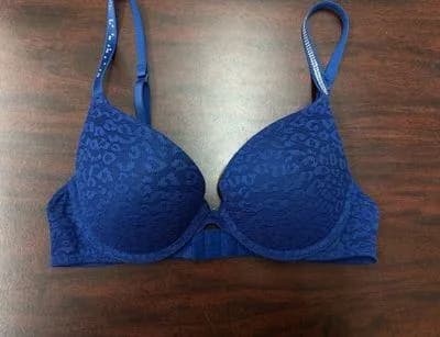 PINK Victoria’s Secret Wear Everywhere Push-Up Bra with Rhinestone Straps 32B