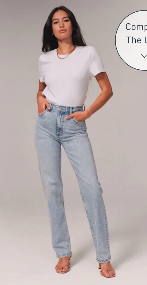 Highrise 90s straight jeans