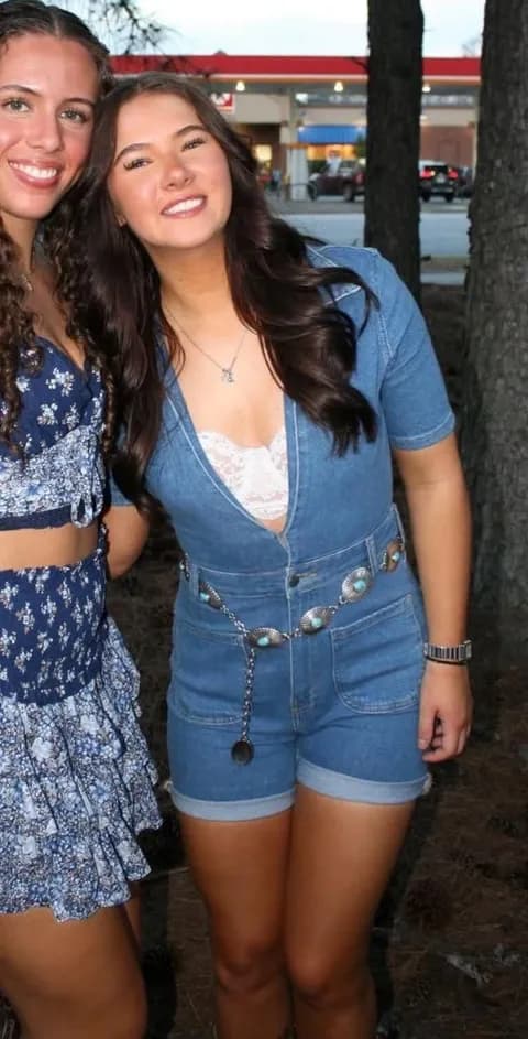 Nasty Gal Denim Romper