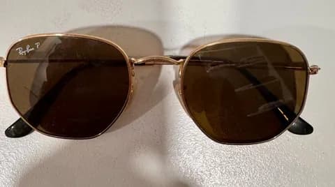 Polarized Ray-Ban Sunglasses Aviator Gold Frame Brown Lens