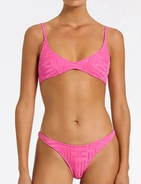 Pink Triangl Bikini Set