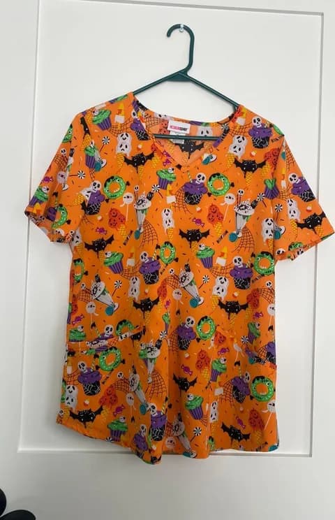 Scrubstar Scrub Top Halloween