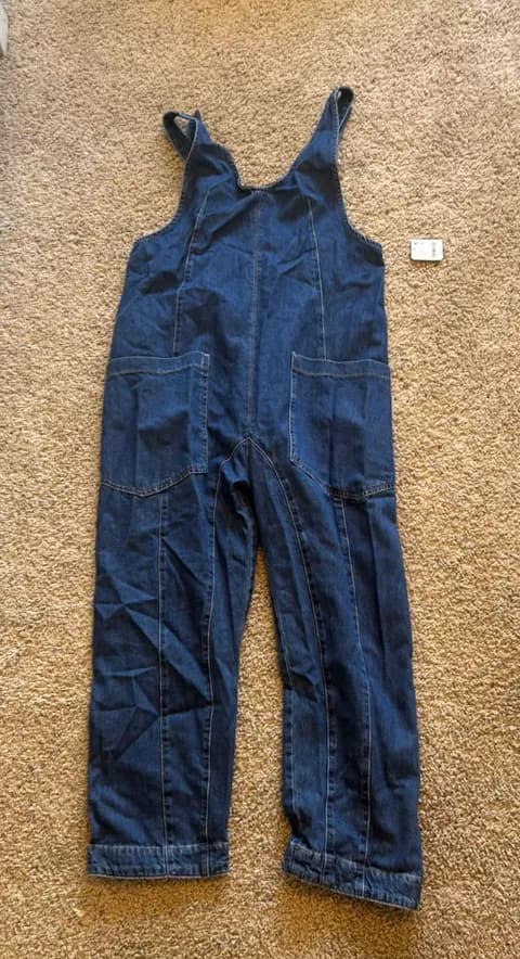 Free People Jean Overalls Demon Long