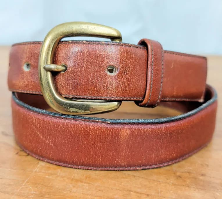 Vintage Dooney & Bourke Brown Glove Leather Belt 28