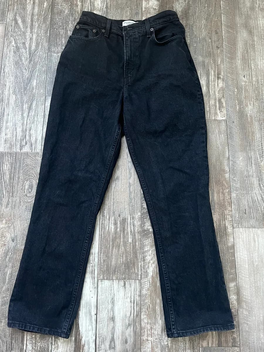 Black abercrombie curve love 90s jeans