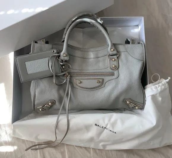 Balenciaga City Classic Metal Edge Satchel Bag Medium