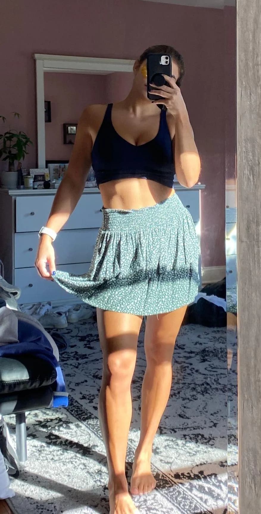 flowy skirt