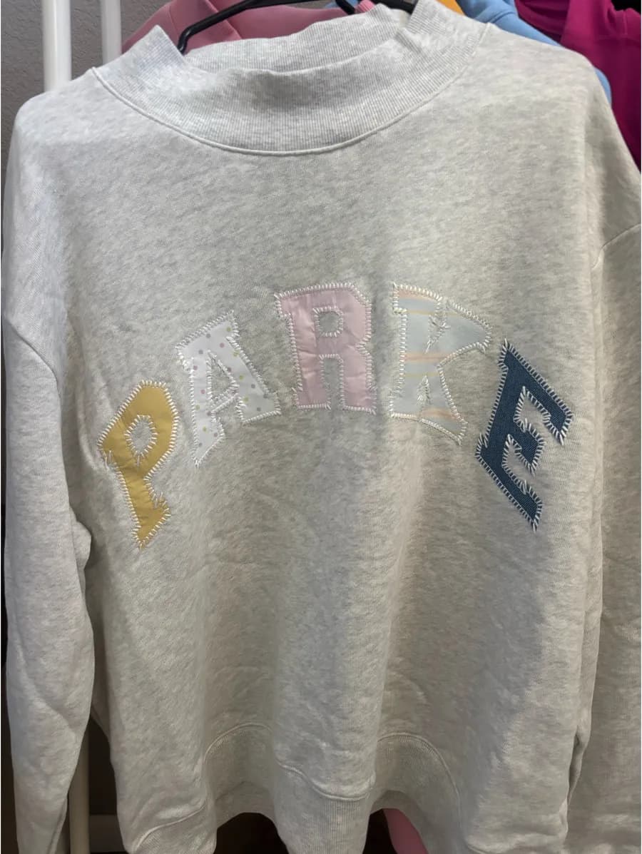 PARKE Patchwork Varsity Mockneck L/XL