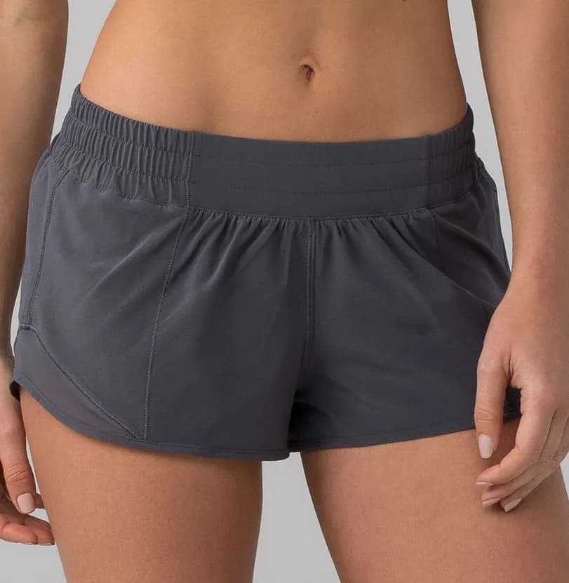 Lululemon Hotty Hot Low-Rise 2.5" Shorts Dark Grey