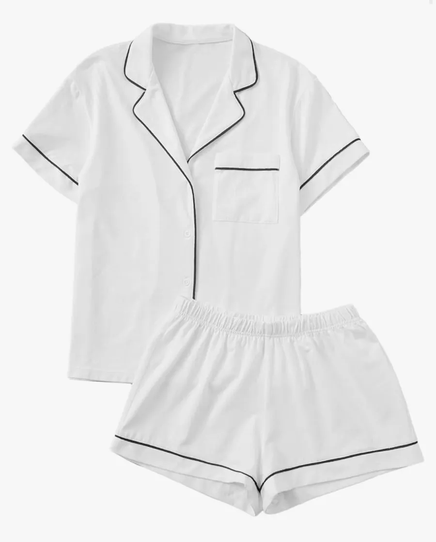 White Pajama Set