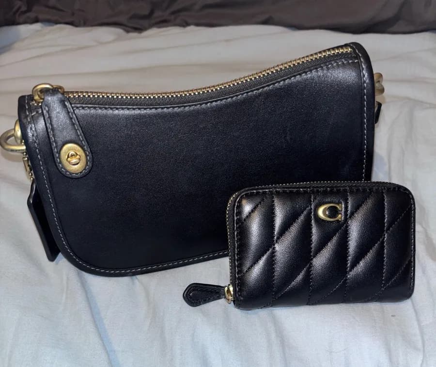 Coach Wallet Leather Black