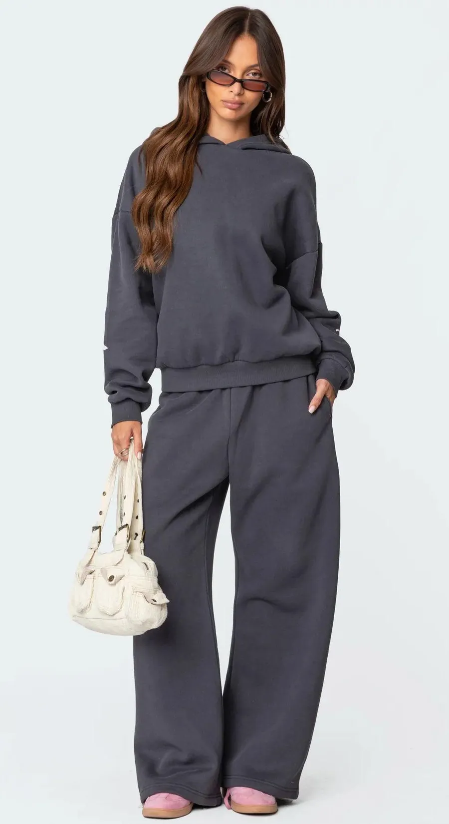 Edikted bow hoodie and sweatpants set