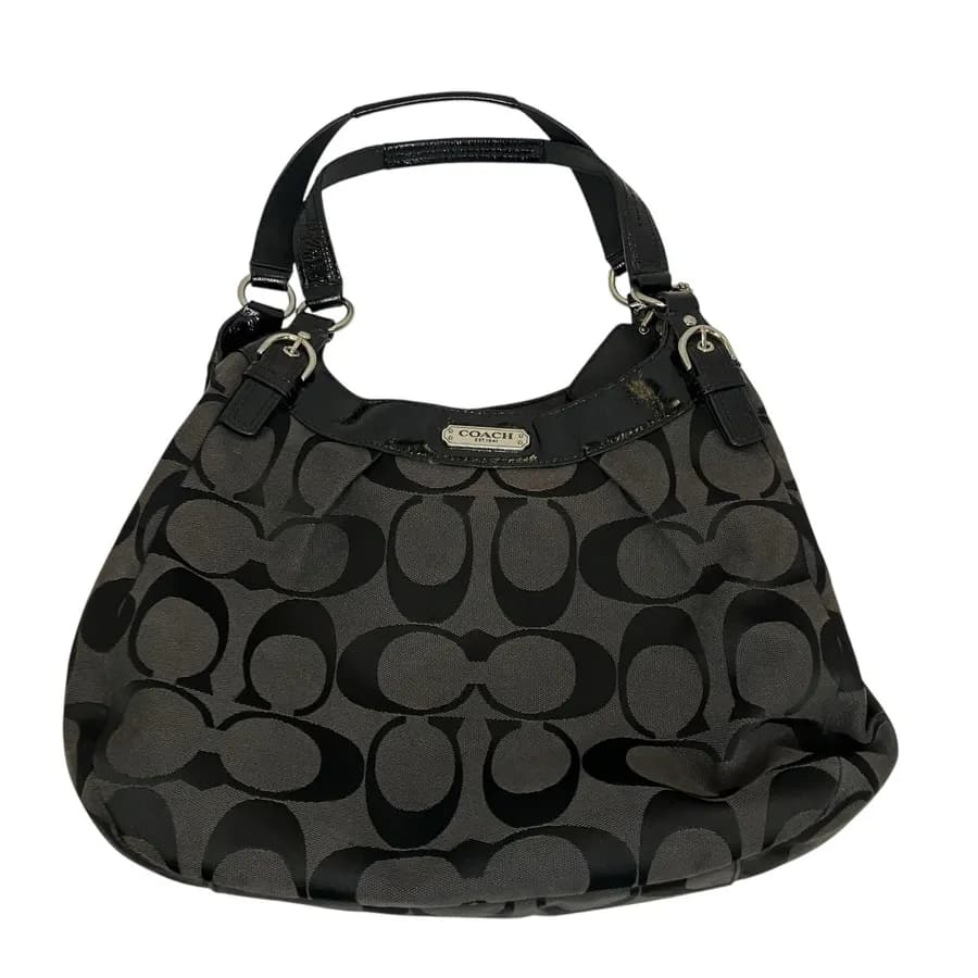 Coach Soho Signature Black Large Hobo Shoulder Bag E1271-F19251