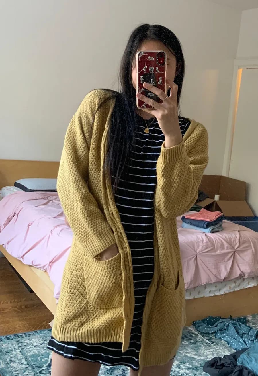 Yellow Cardigan Size XS
