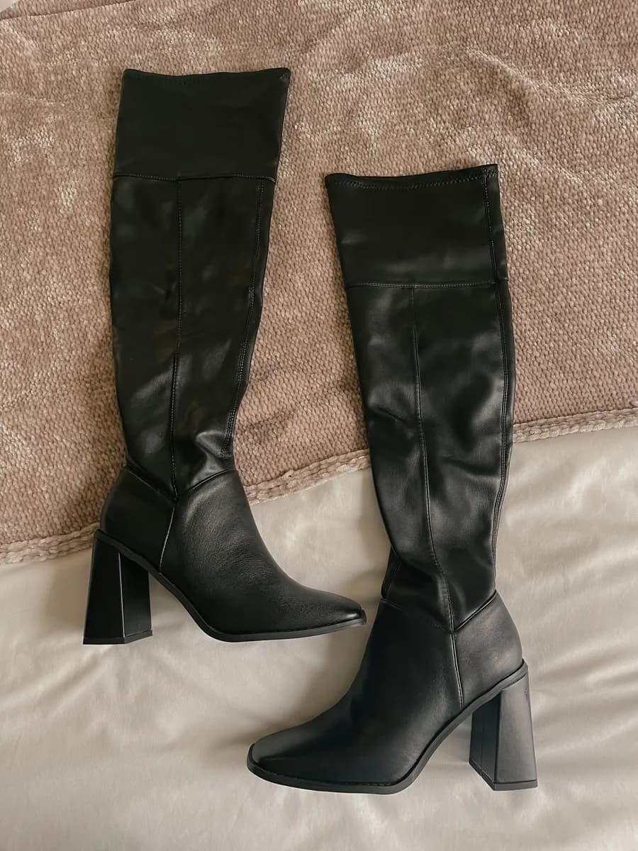 Black Square Boots