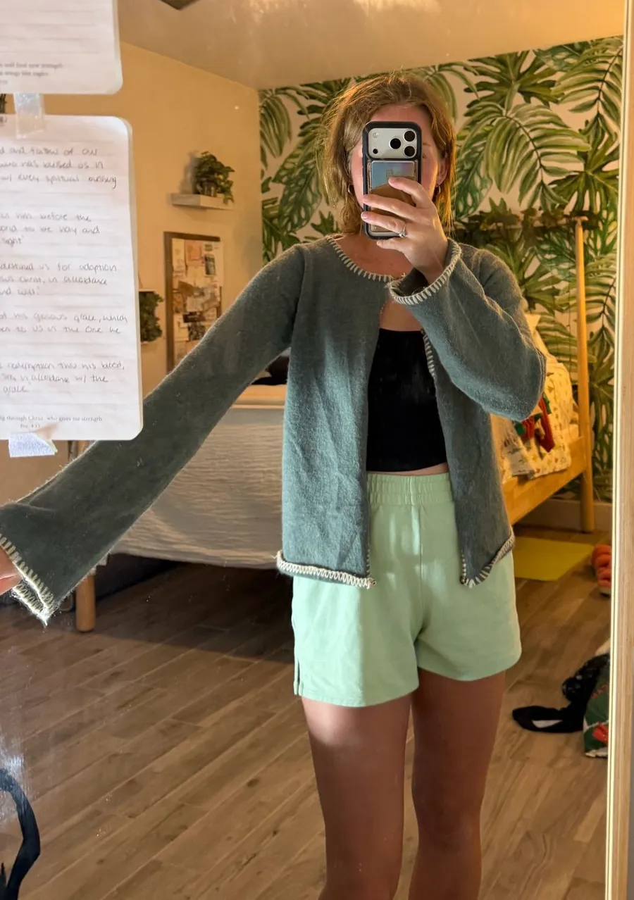 Emory park button up sweater