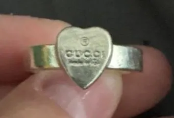 Gucci Silver Heart Ring