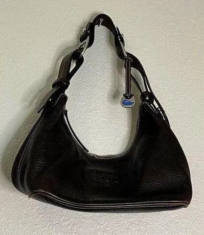 DOONEY & BOURKE 1975 Small East West Hobo Shoulder Bag Leather