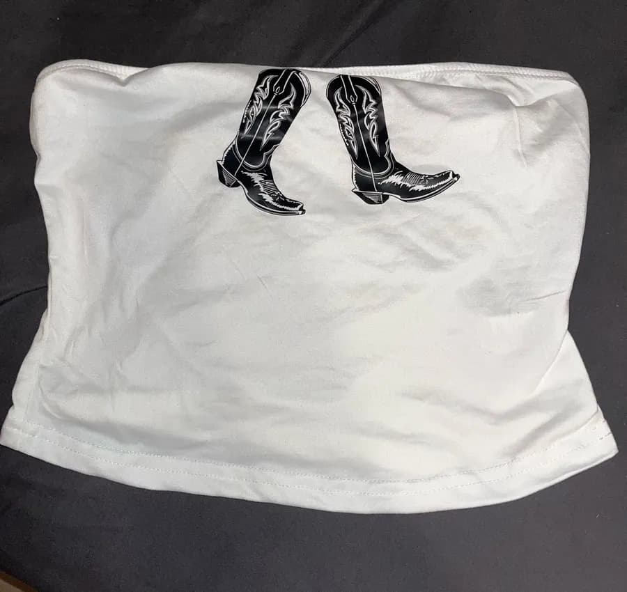 Cowgirl tube top SHEIN
